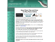 Tablet Screenshot of easypianotips.com